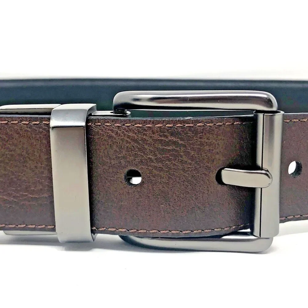 Levis Reversible Leather Belt Mens Size 38”  Brown Black Versatile Classic